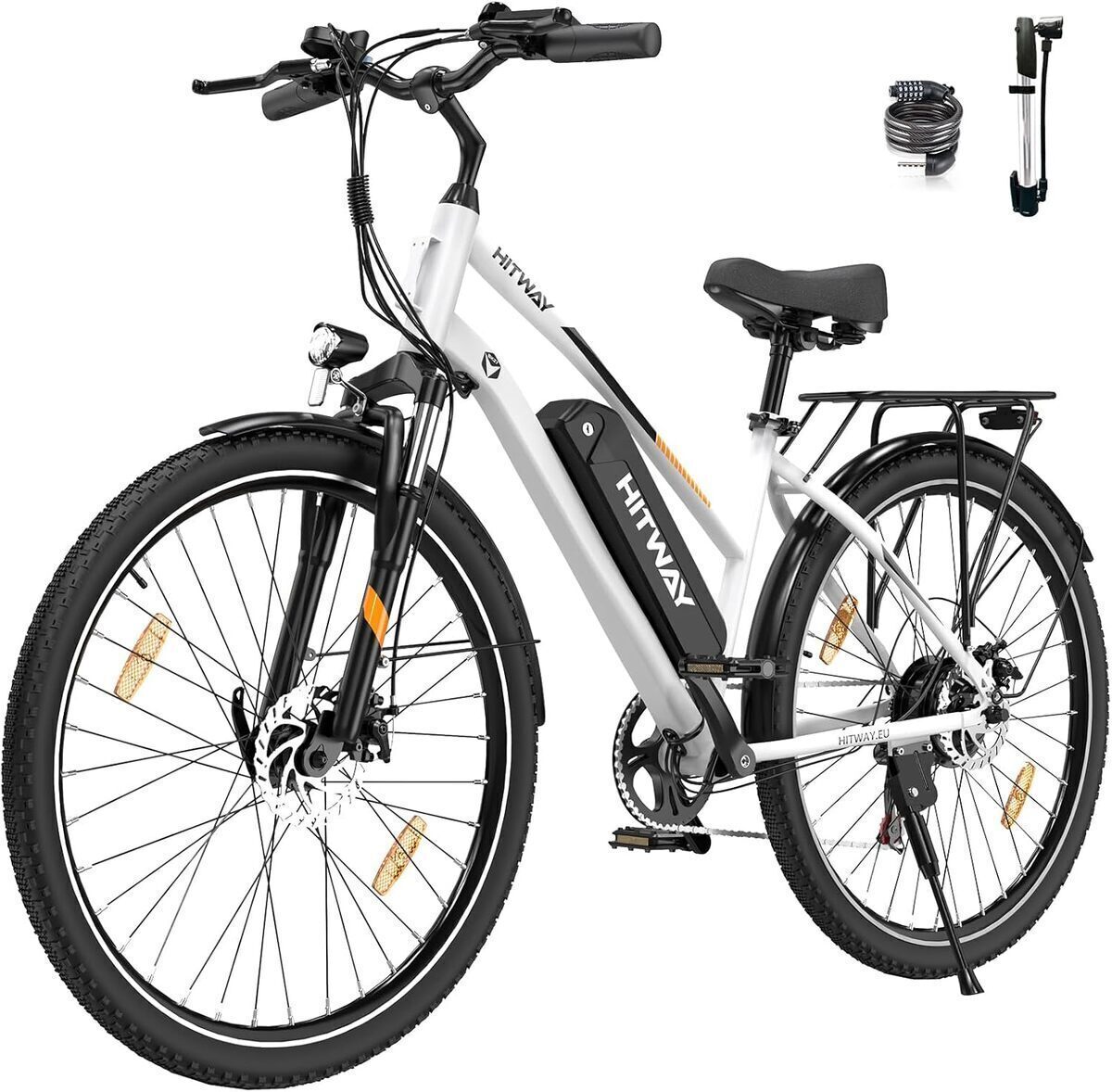 Test : hitway vélo électrique 28" avec batterie amovible