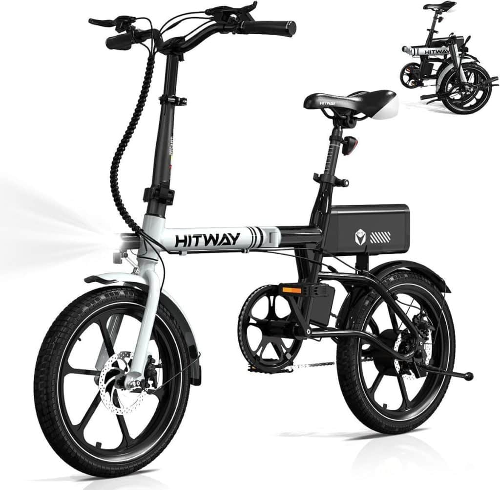 Test : hitway vélo électrique pliable E16, moteur 250W et autonomie optimisée