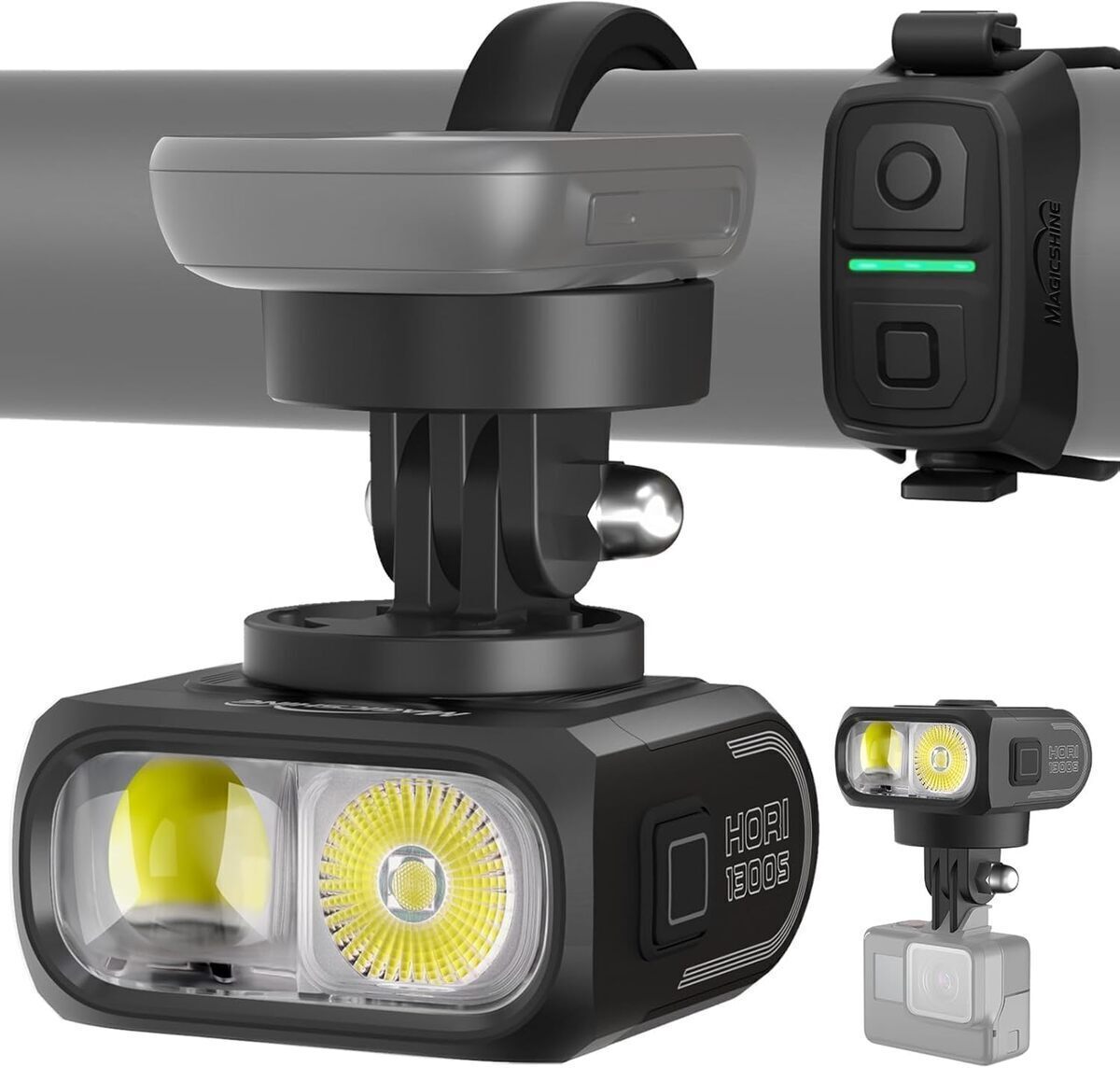 Test : magicshine Hori 1300 phare vélo étanche IPX6 rechargeable
