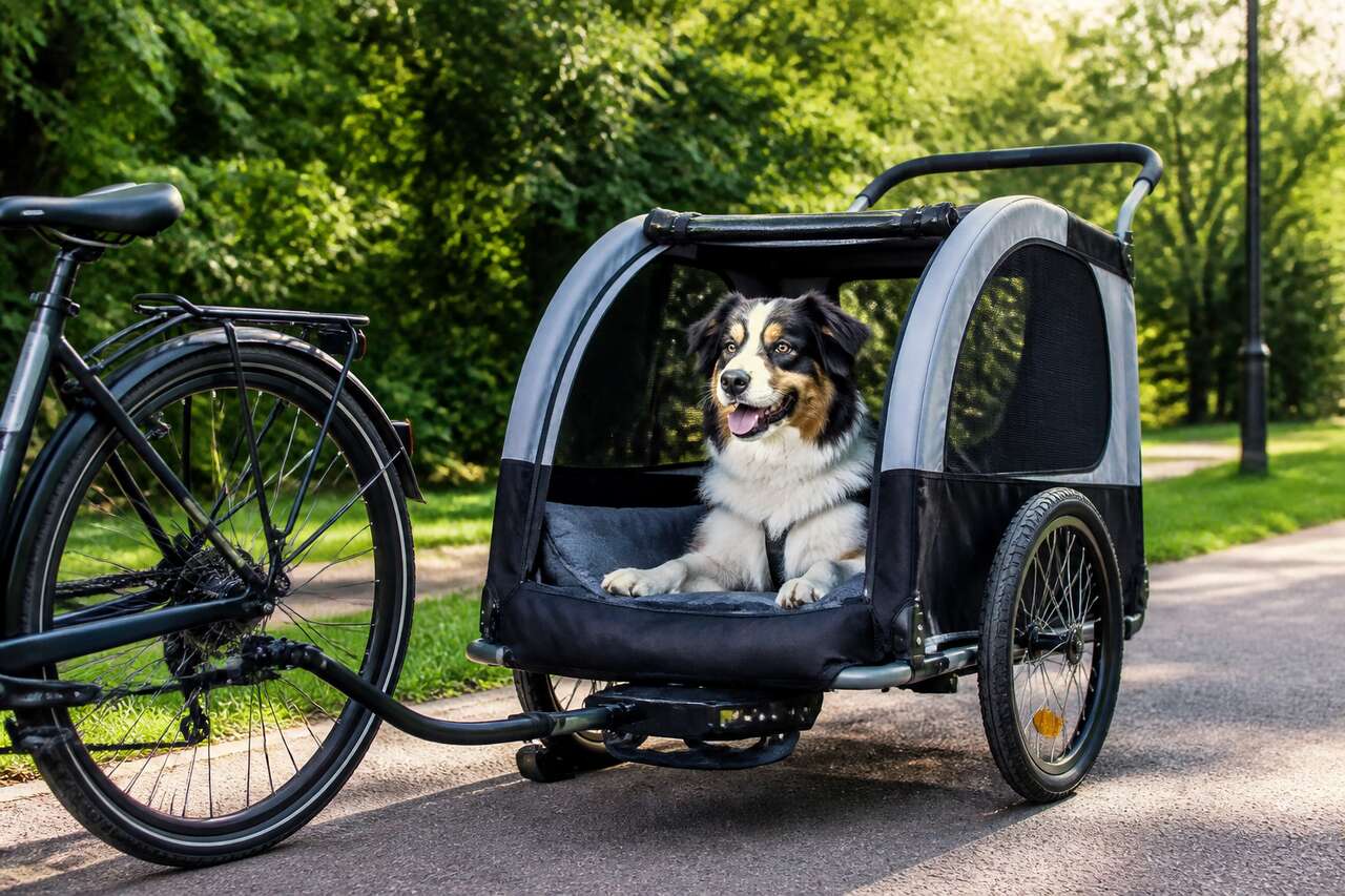 Les avantages d'une remorque vélo pour chien de 70 kg