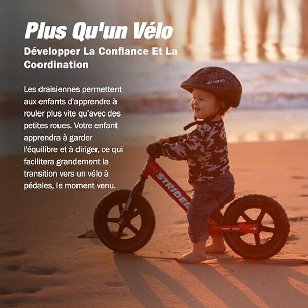 Découvrez notre test détaillé du Strider Sport Red ST-S4RD, le vélo sans pédales 12 pouces idéal pour l'apprentissage des enfants en cross country. 