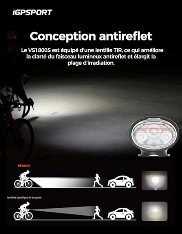 Découvrez notre test détaillé de la lampe vélo iGPSPORT VS1800S : 1800 lumens, étanche et performante. Avis complet et comparatif pour bien choisir votre éclairage. 