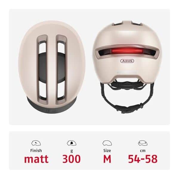 Découvrez notre avis complet sur le casque vélo Abus Urban Helm Hud-Y avec feu LED rechargeable : confort, sécurité et innovationr pour vos trajets urbains.
