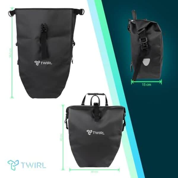 Découvrez notre test complet de la sacoche de vélo TWIRL 44L avec bandoulière : capacité, confort, qualité et performance pour vos trajets à vélo.