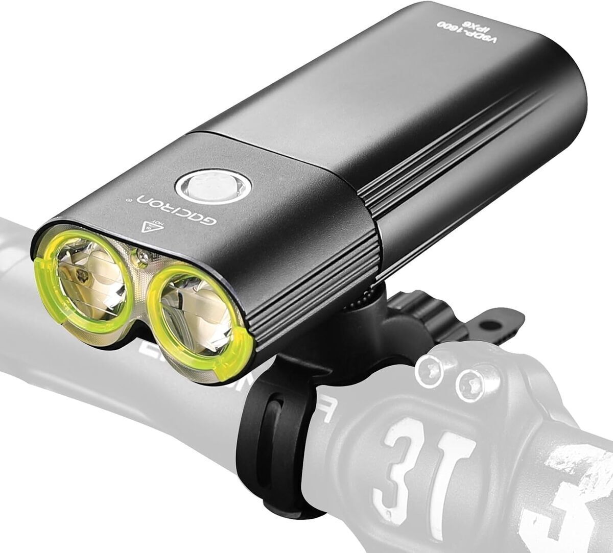 Test de la lumière avant de vélo Gaciron 1800 lumens avec lentille anti-éblouissement