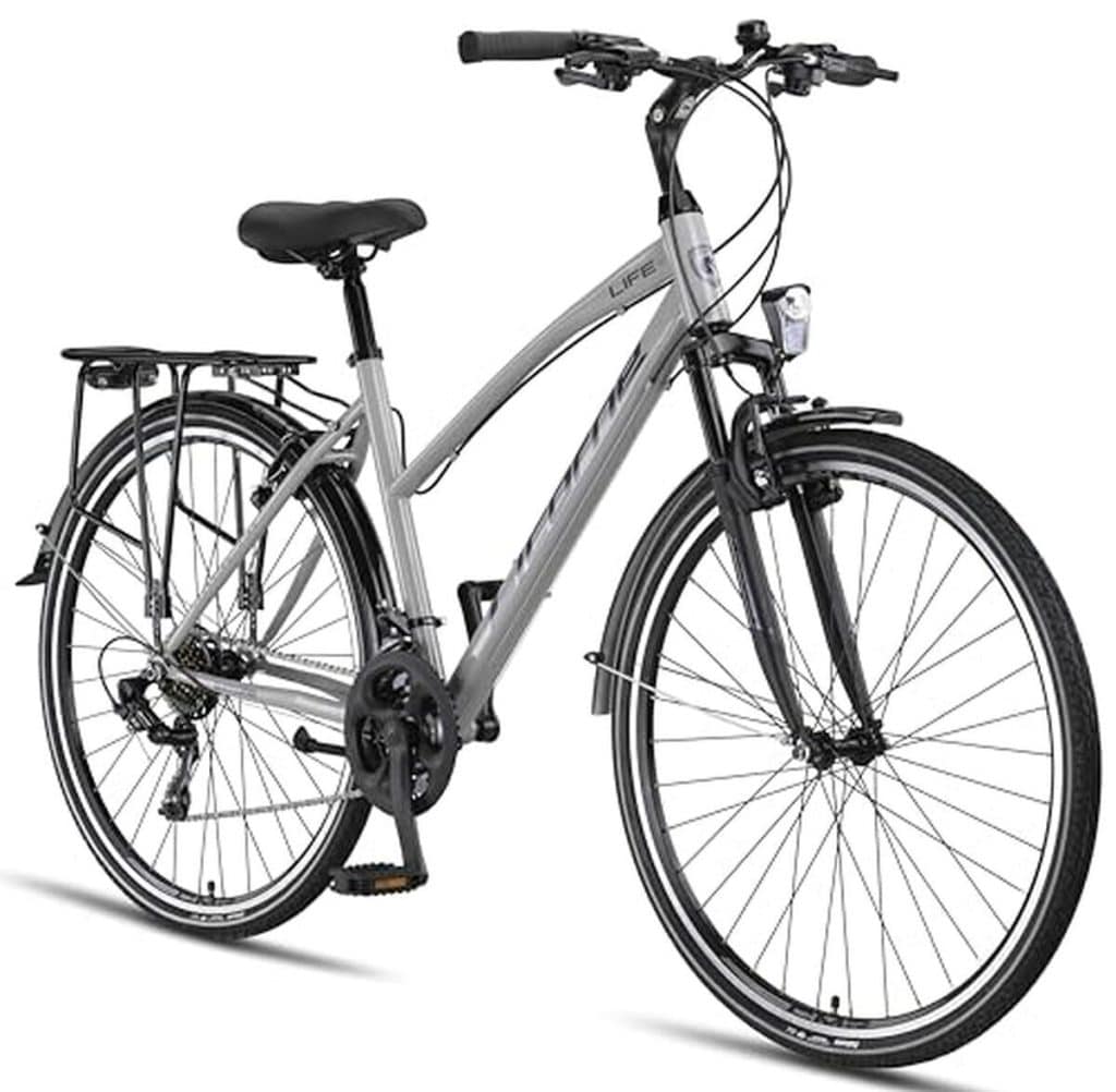 Test du vélo de trekking licorne bike life-l-v.  28 pouces