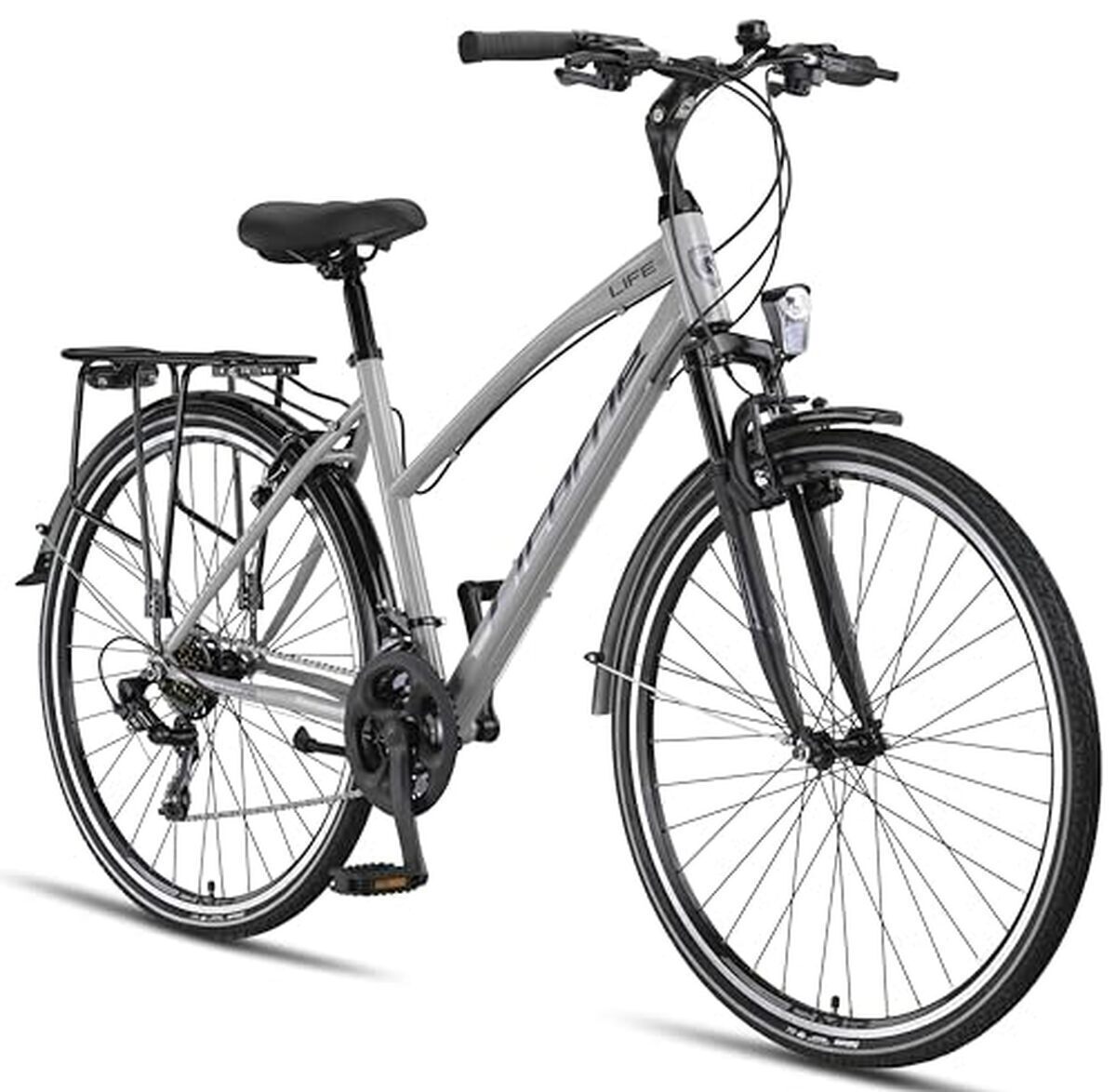 Test du vélo de trekking licorne bike life-l-v.  28 pouces
