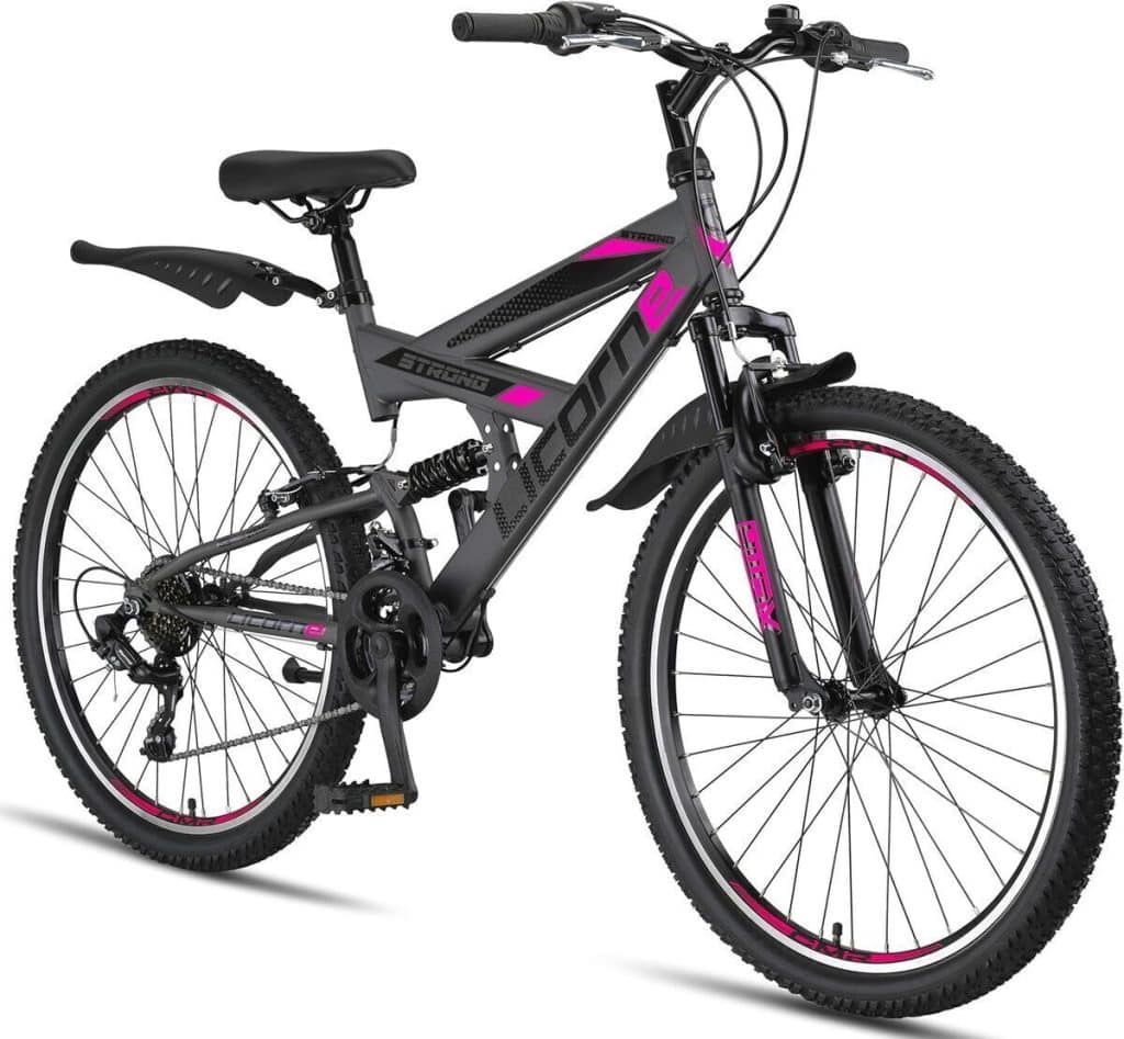 Test du VTT 26" Licorne Bike Strong V Premium : 21 vitesses et suspension complète