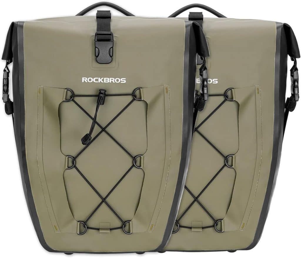 Test : sacoche vélo arrière Rockbros 25L, 100 % étanche