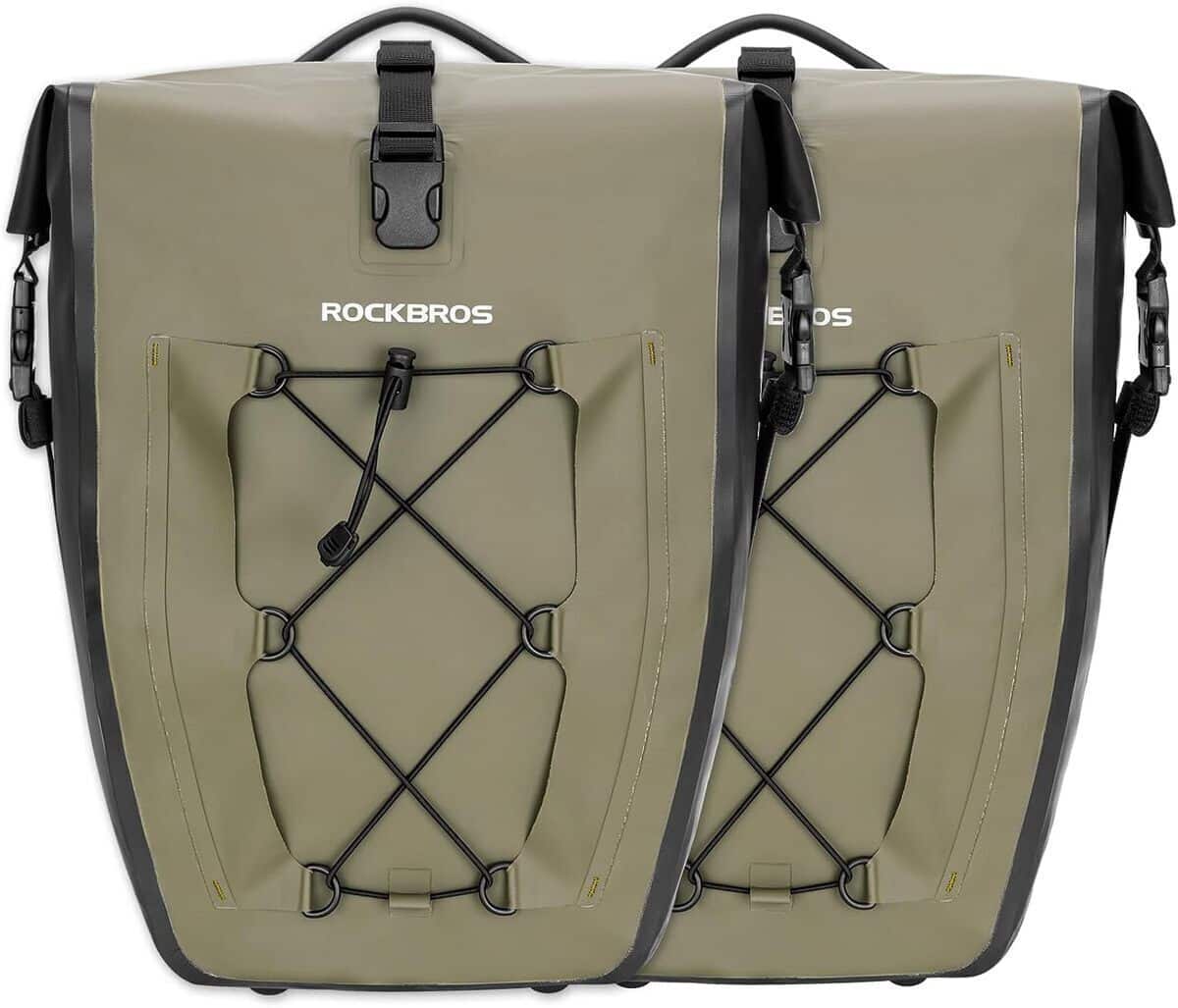Test : sacoche vélo arrière Rockbros 25L, 100 % étanche