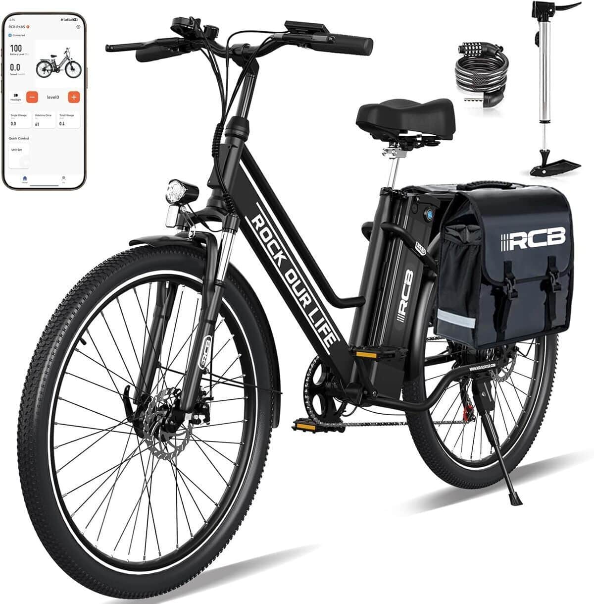 Test : vélo électrique RCB 26 pouces, batterie 36V 250W pour adultes