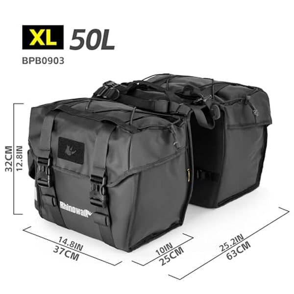Découvrez notre test détaillé de la sacoche double Rhinowalk 50 L : capacité, étanchéité, confort et durabilité pour vos trajets à vélo.