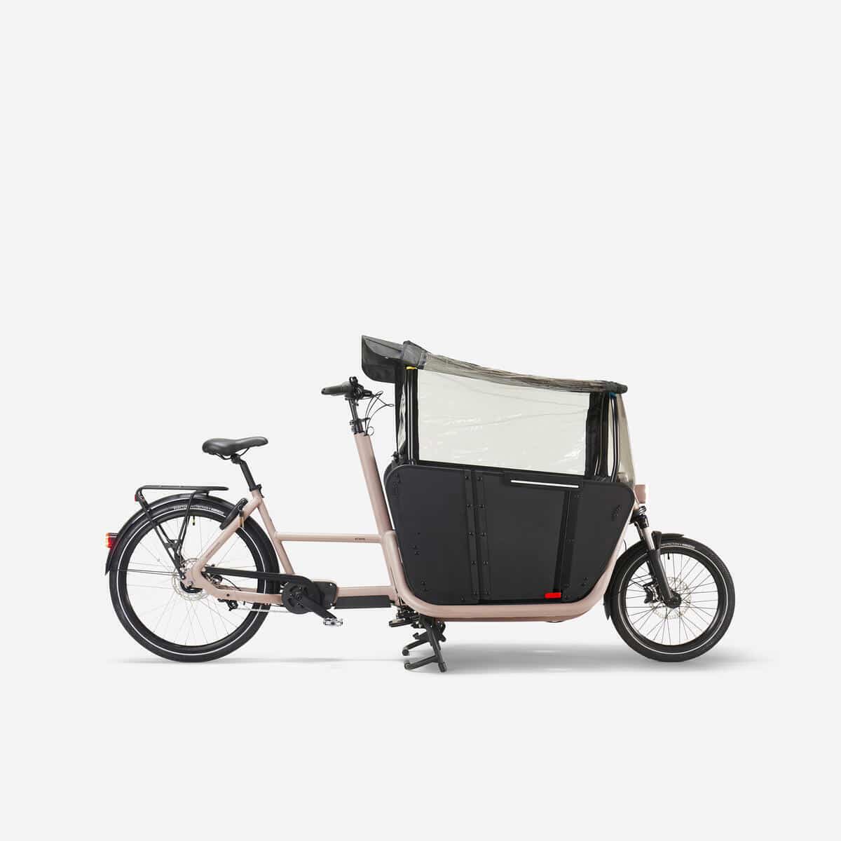 Test du vélo cargo électrique Decathlon F900E : efficacité familiale
