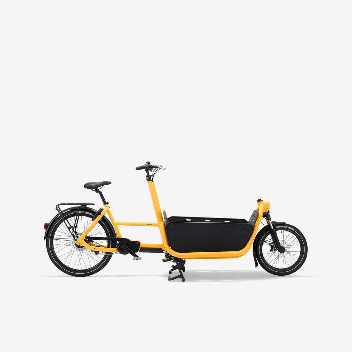 Test du vélo cargo électrique F900E BOX de Decathlon