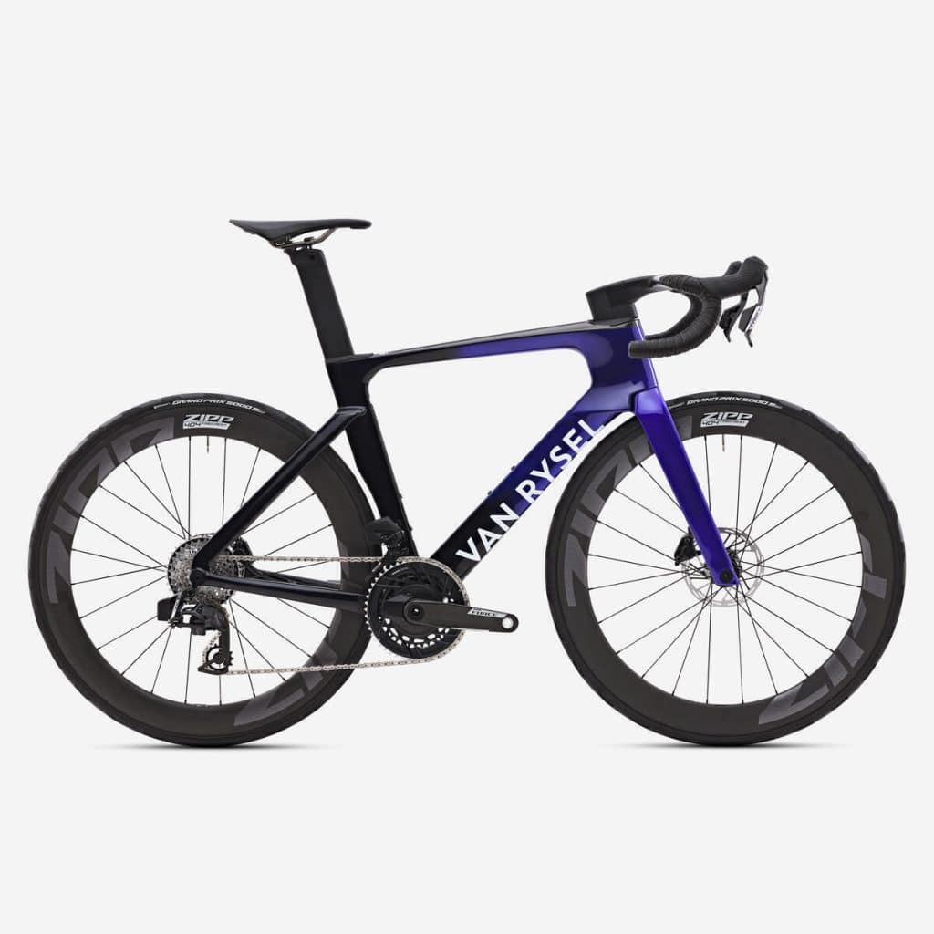 Test du vélo de route Decathlon RCR-F Pro Sram FORCE AXS 12V violet