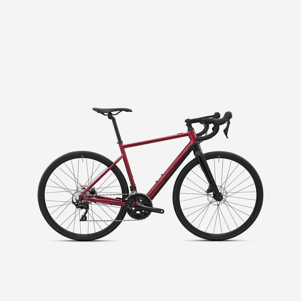 Test du vélo de route électrique Decathlon E-EDR AF Shimano 105 rouge