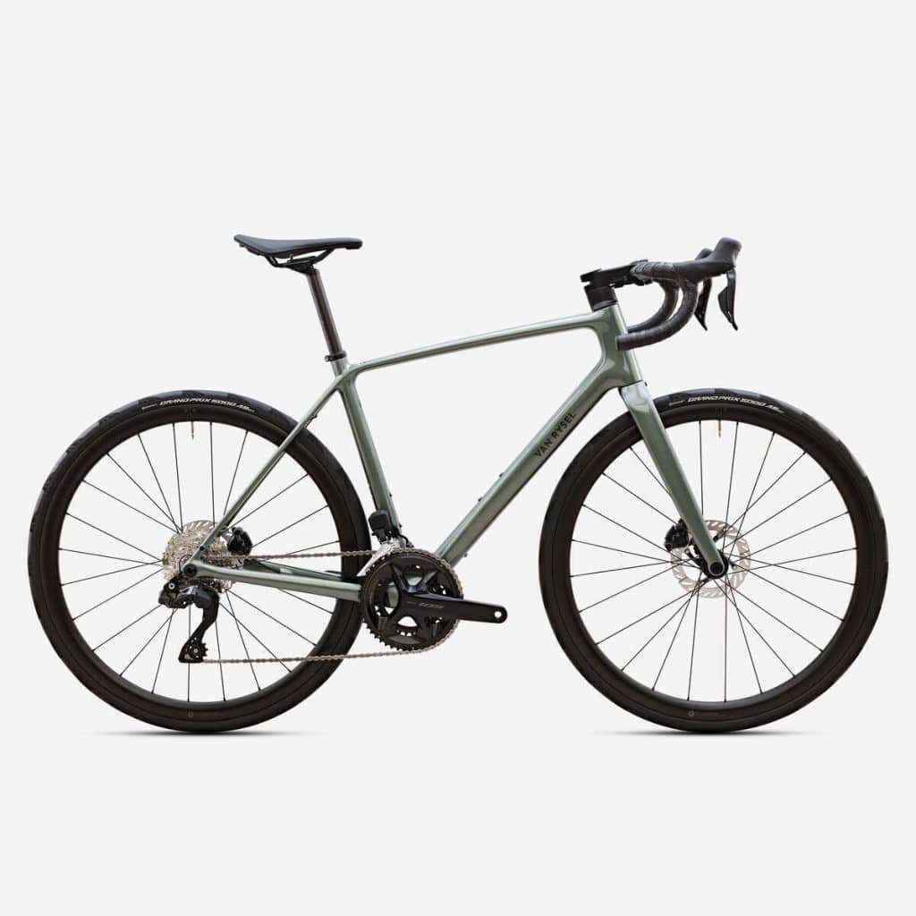 Test vélo route endurance Decathlon : shimano 105 DI2 EDR CF ULTRA