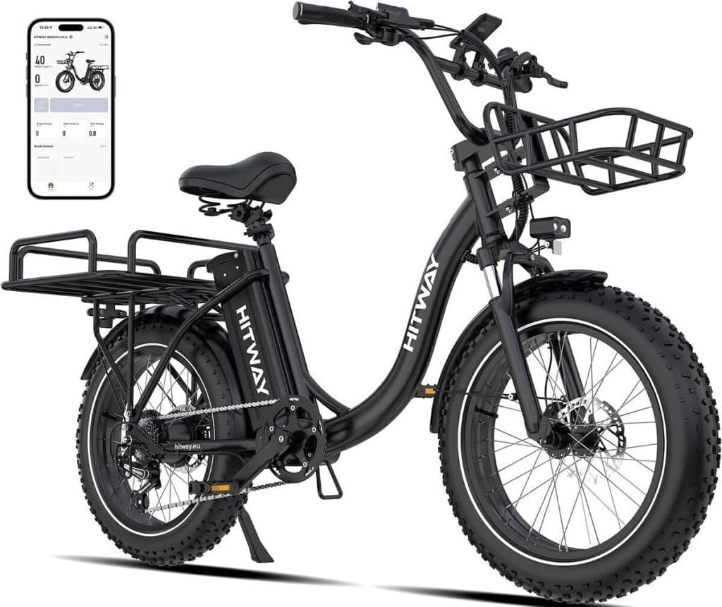 Test : vélo électrique HITWAY 20" avec batterie 48V 27Ah et 7 vitesses