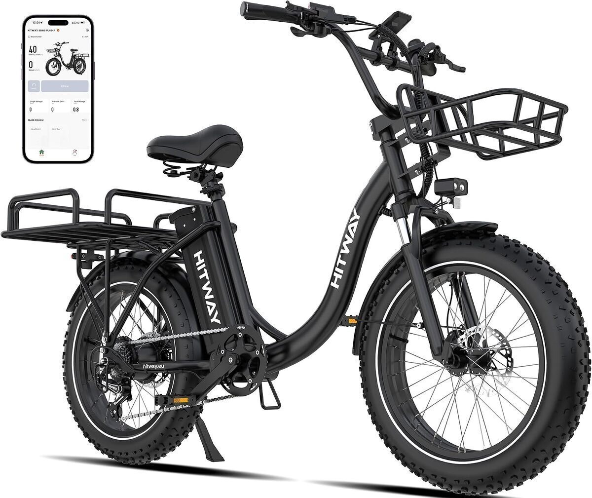 Test : vélo électrique HITWAY 20" avec batterie 48V 27Ah et 7 vitesses