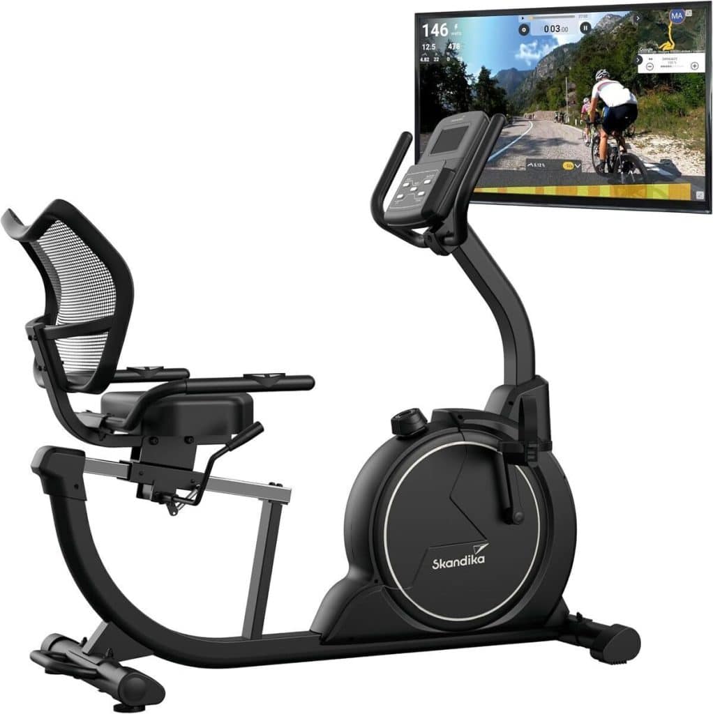 Test du vélo d'appartement semi allongé Skandika Cykling P8-H Comfort