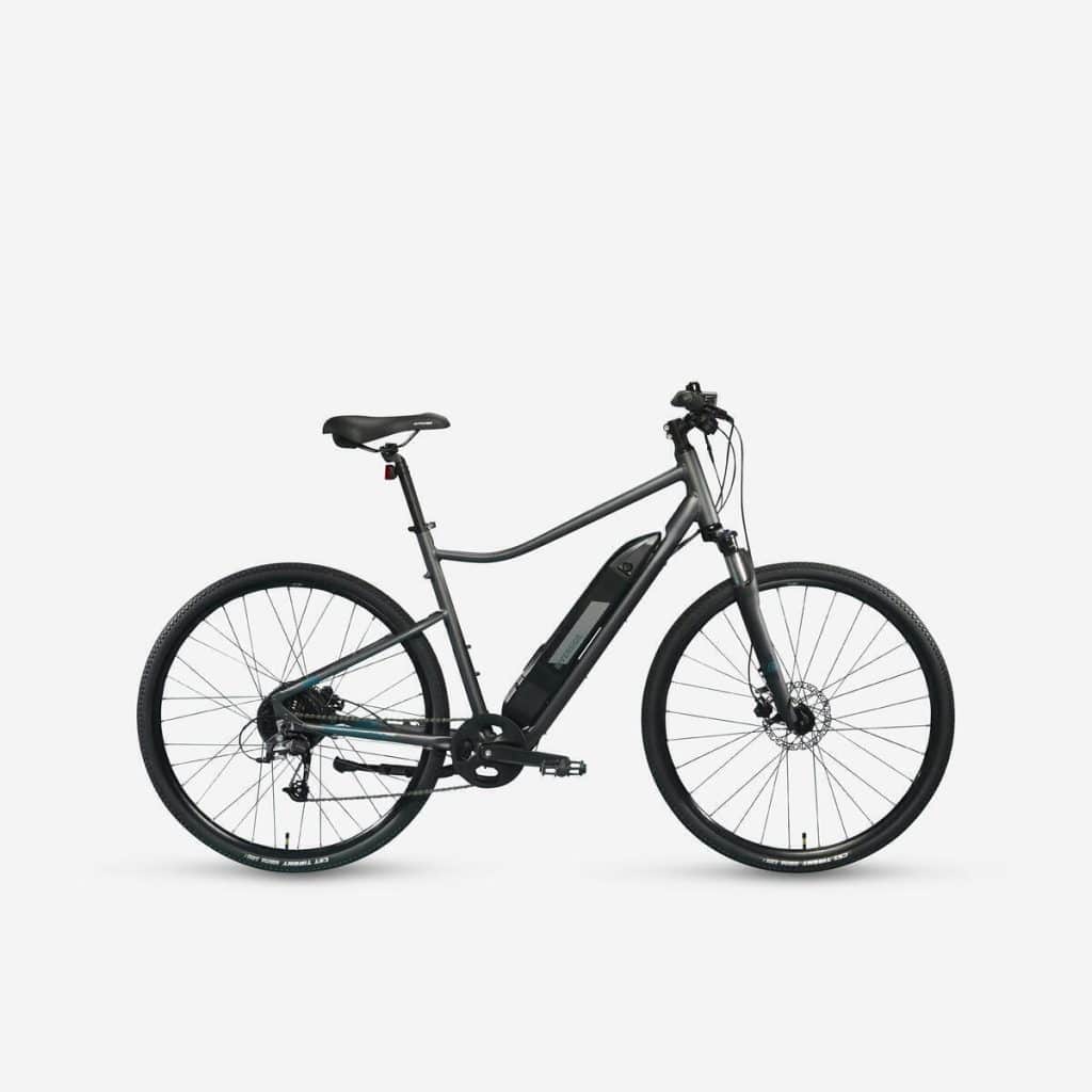 Test du vélo tout chemin électrique Decathlon Riverside 500 E gris