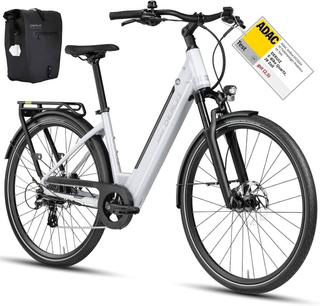 Test du vélo électrique Deruiz Quartz E 28" : confort et puissance