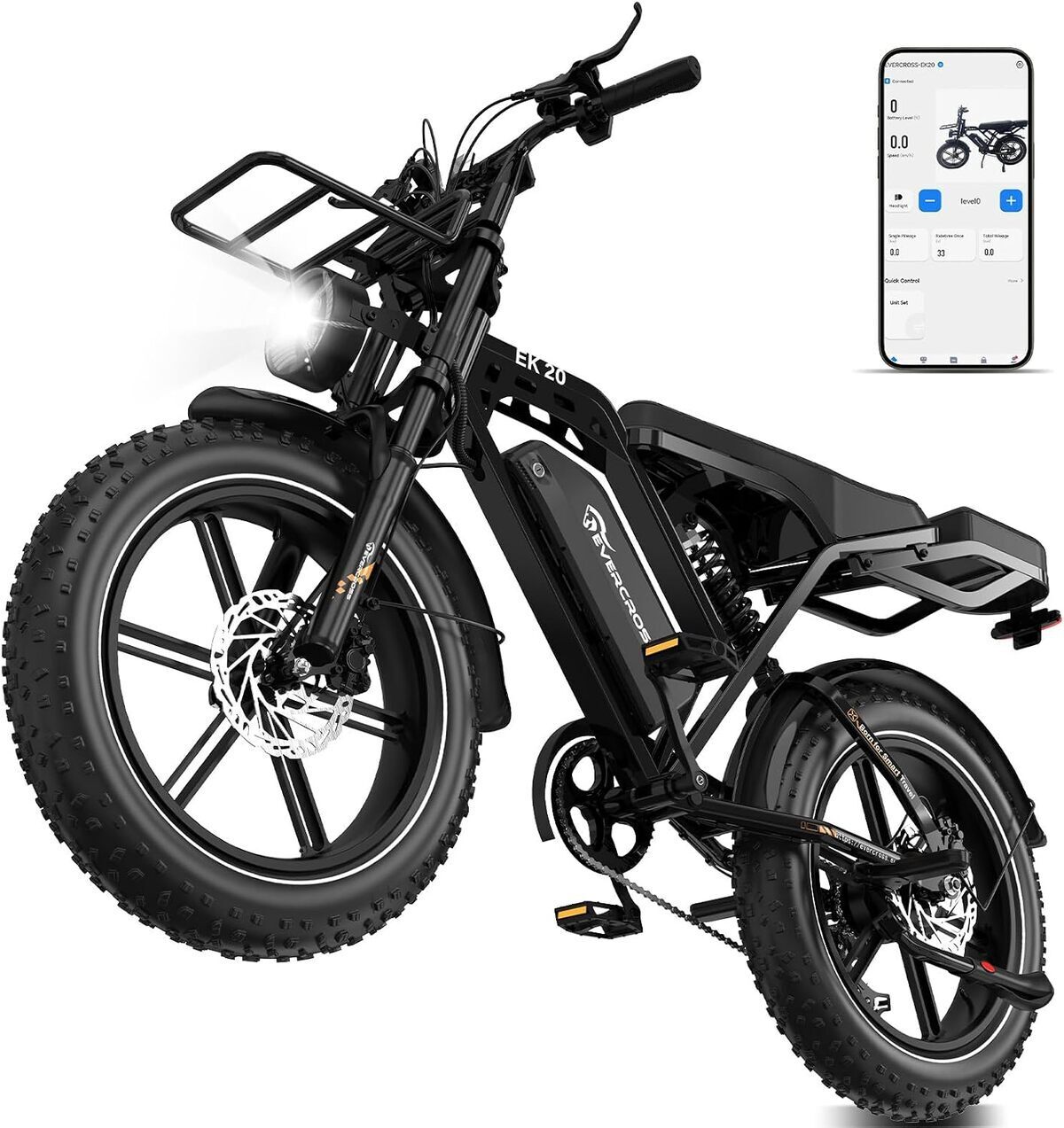 Test du vélo électrique EVERCROSS EK20 : autonomie de 110 km