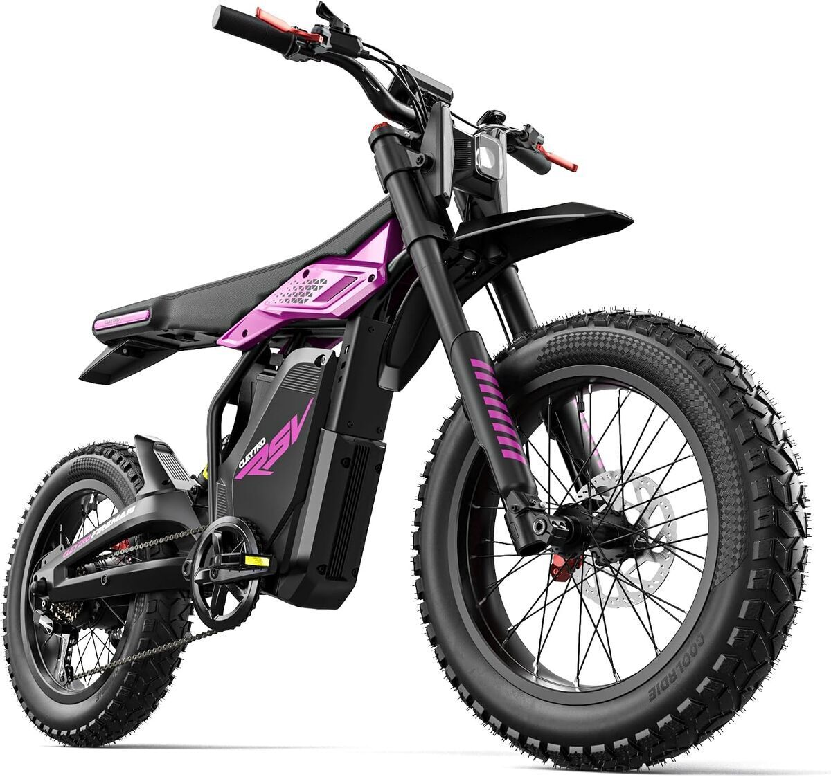 Test du vélo électrique Lohang 48V : performance et style en violet