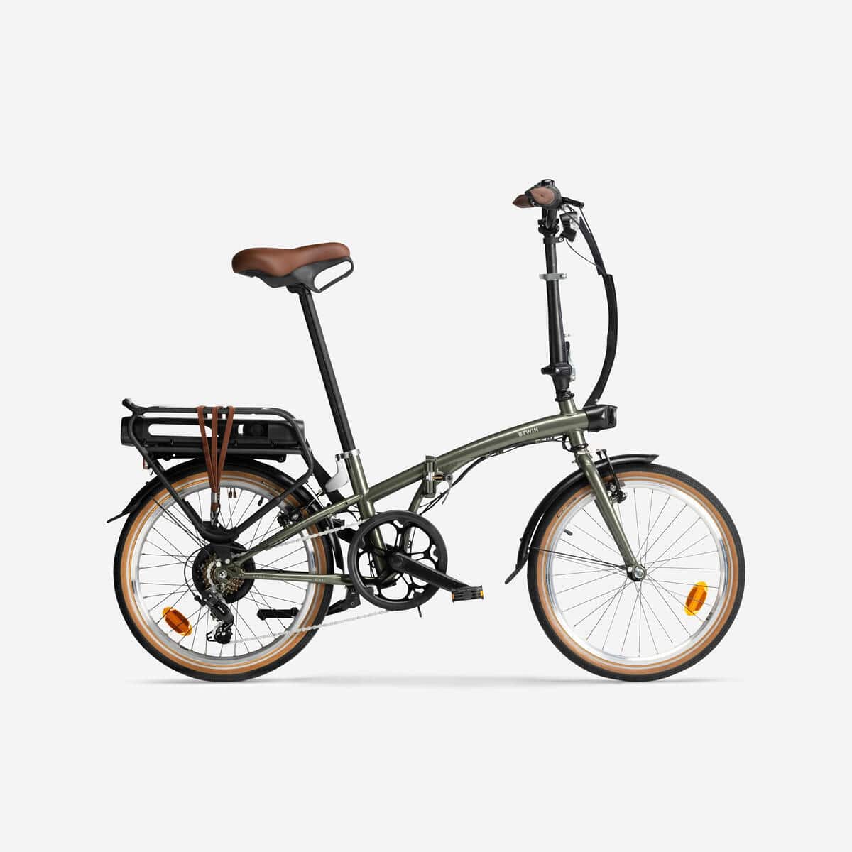 Test du vélo pliant électrique Decathlon e fold 500 vert