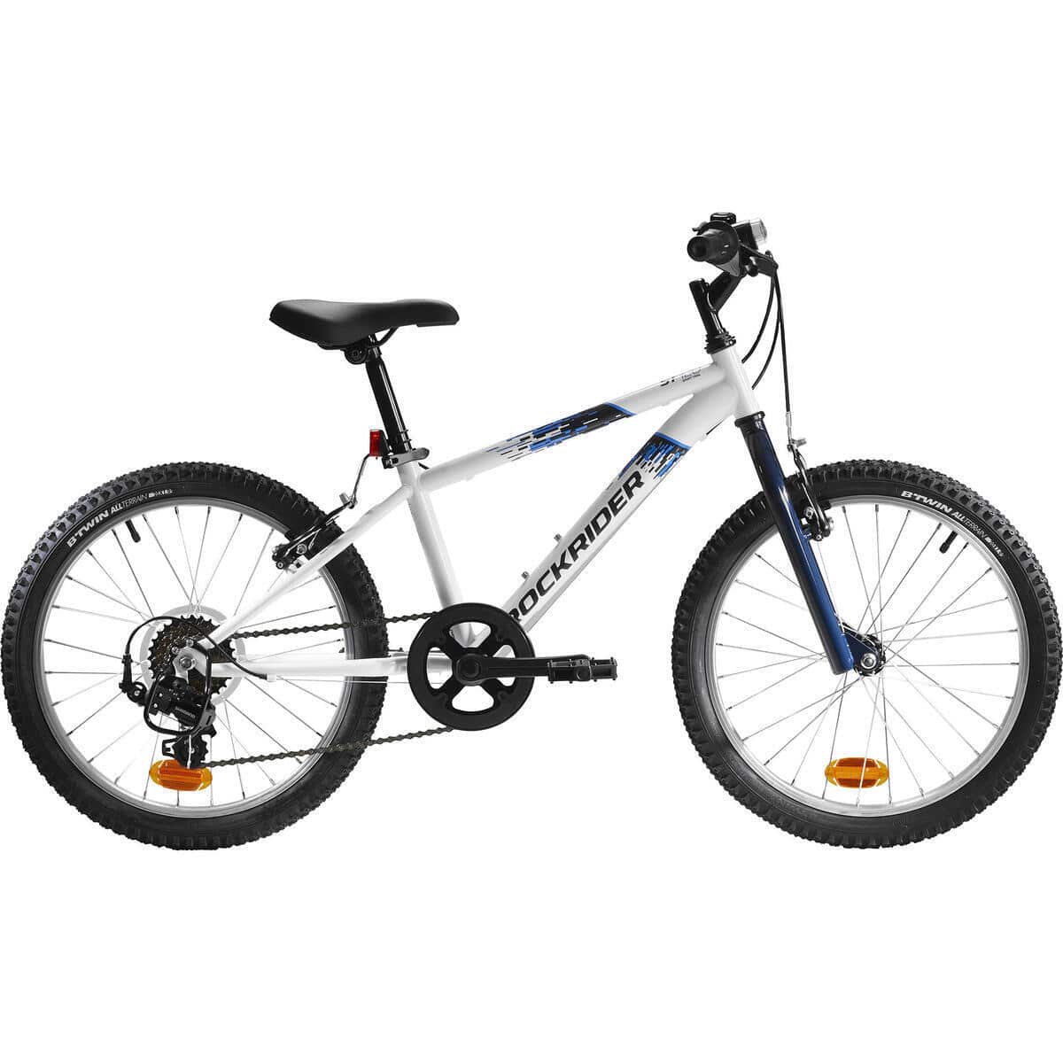 Test du vtt enfant Decathlon Rockrider ST 120 20 pouces blanc et bleu