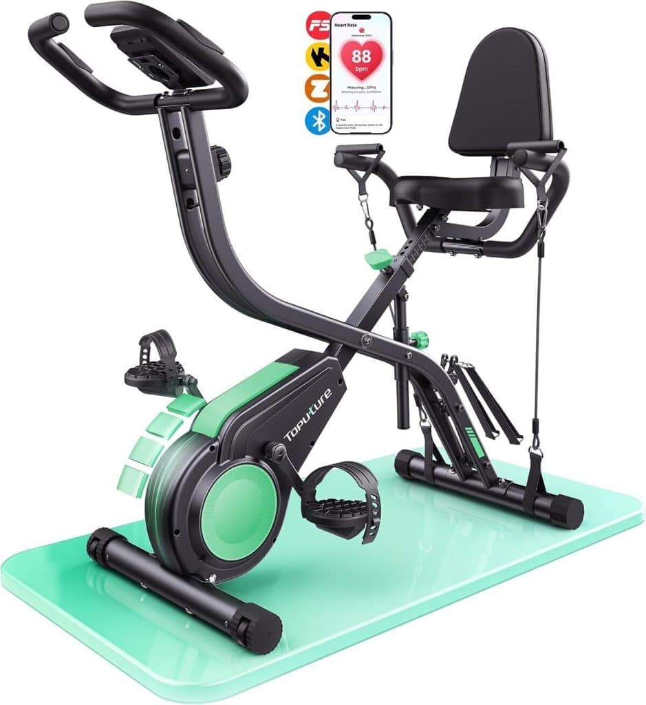 Test : vélo d'appartement pliable TOPUTURE 5-en-1, performance et polyvalence