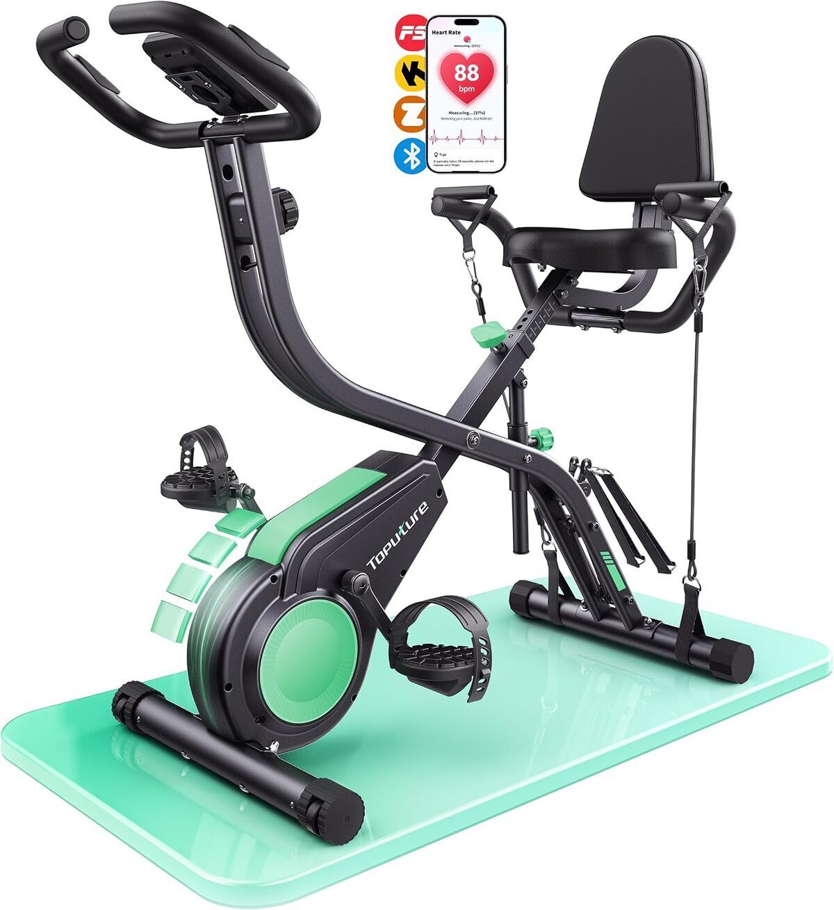 Test : vélo d'appartement pliable TOPUTURE 5-en-1, performance et polyvalence